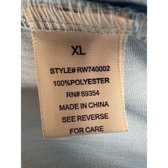 No Comment NY LA Women's Light Blue Corduroy Zip Up Jacket Size XL - Picture 5 of 10